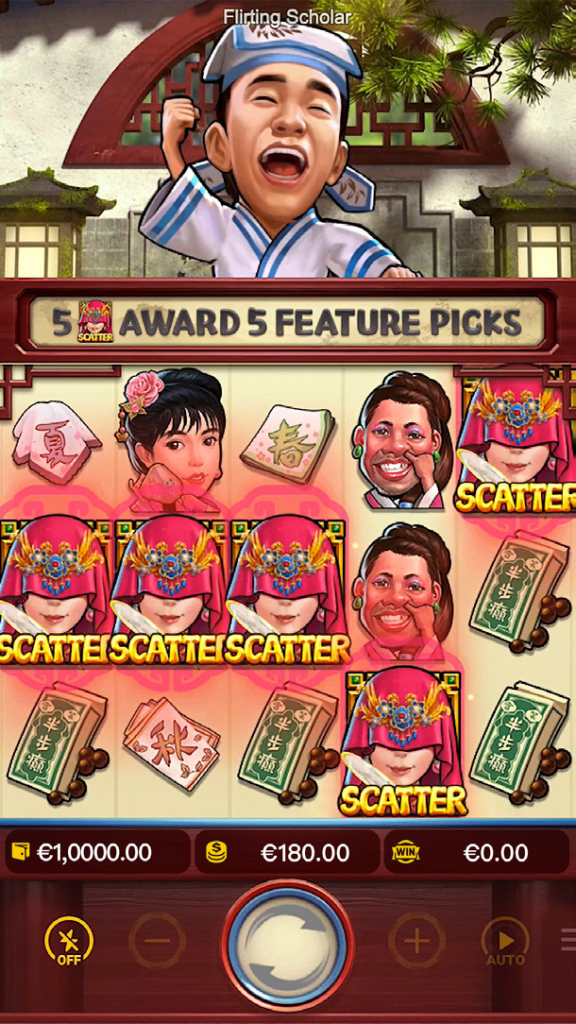 PG SLOT Flirting Scholar - สัญลักษณ์ Scatter