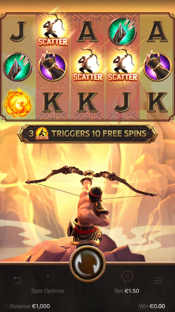 Scaterr 3 ตัวขึ้นไป, จะได้ฟรีสปิน
